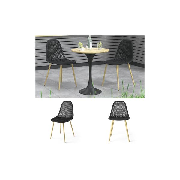 Bild 1 von OK-Living Gartenstuhl Terrassenstuhl Balkonstuhl Joko Schwarz Sitzschale Stuhl