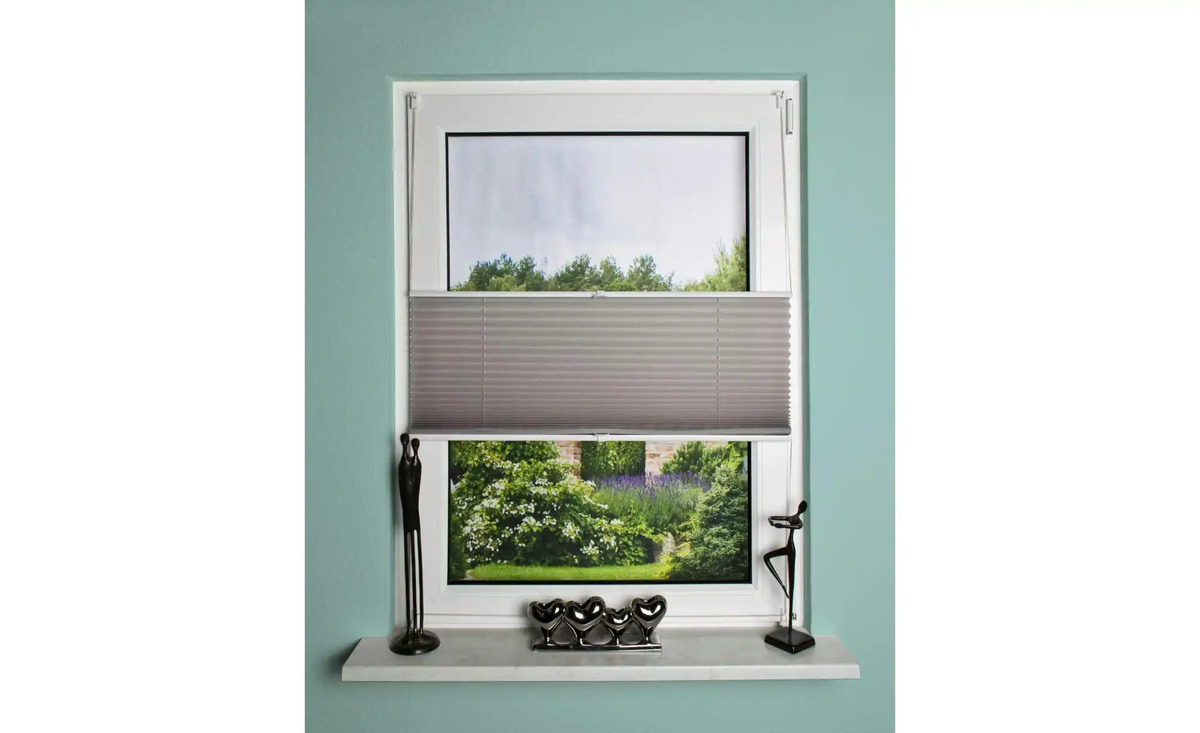 Bild 3 von Plisseerollo Grau 130 cm 40 cm