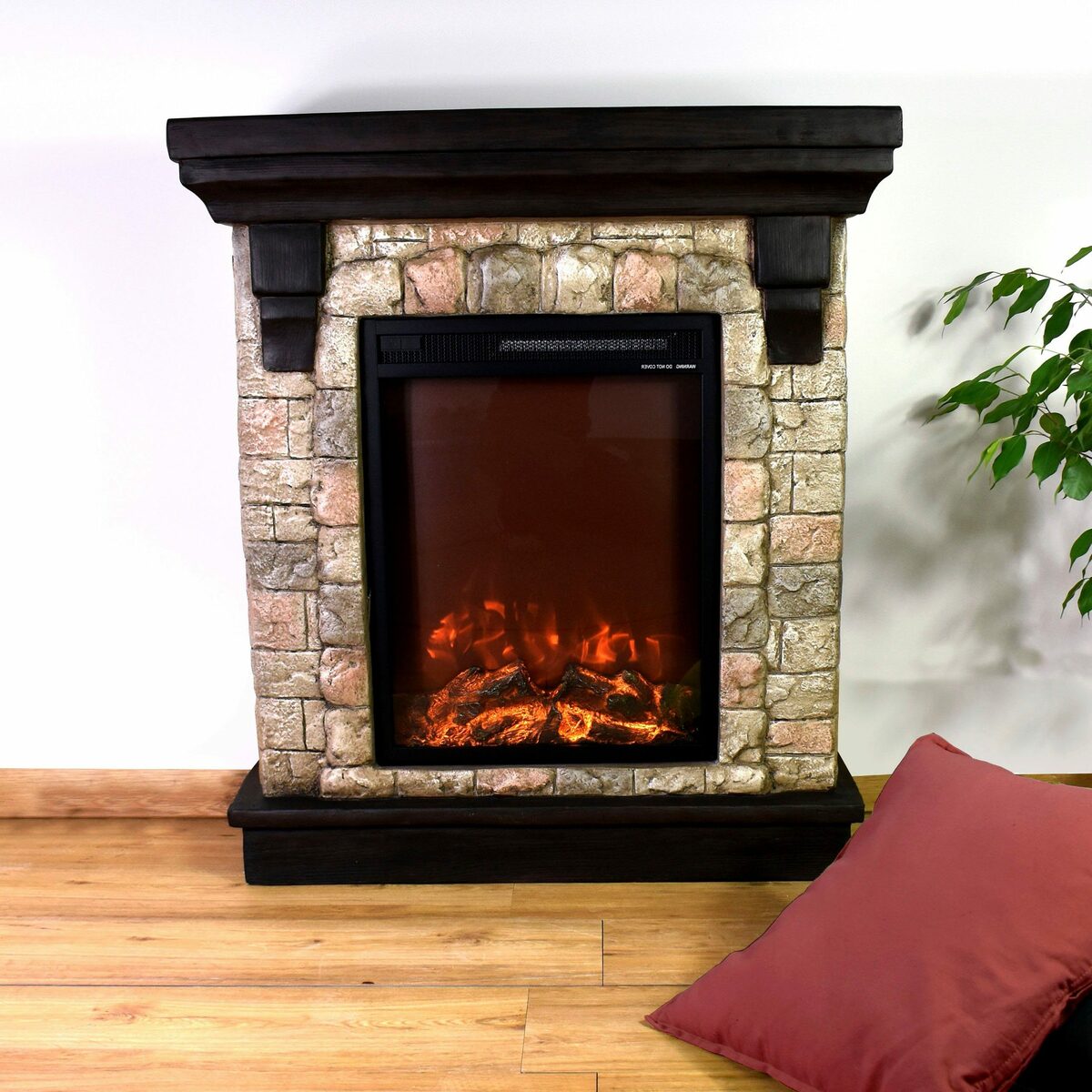 Bild 2 von Heathus Elektrokamin Elmshorn, bis 1500 W Heizleistung, regelbares Flammenbild, Fernbedienung, Timer