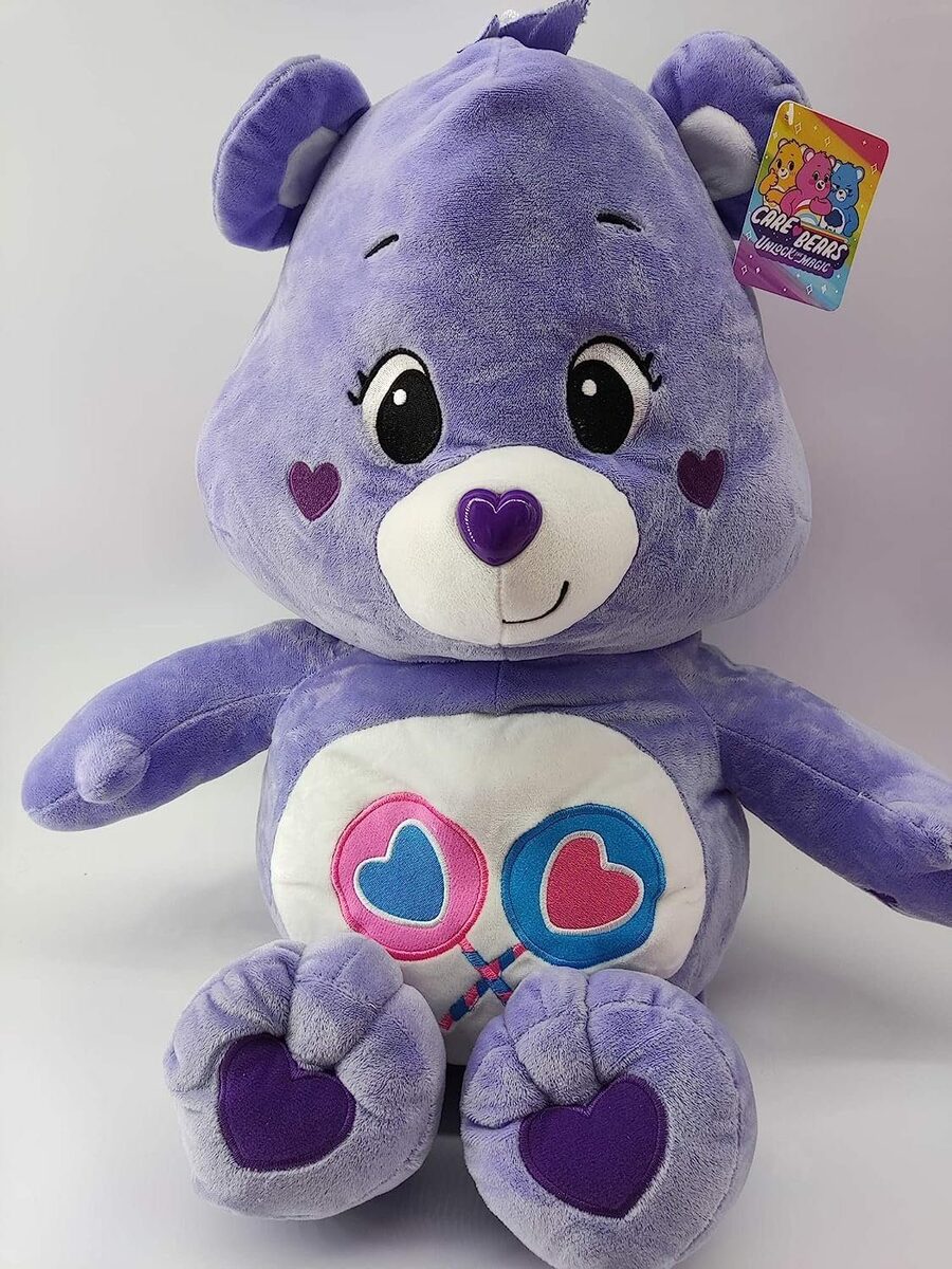 Care Bears Orsetto Portafortuna 35 Cm - Zusammengehörigkeitsbärchi, Arcobaleno Con Cuore
