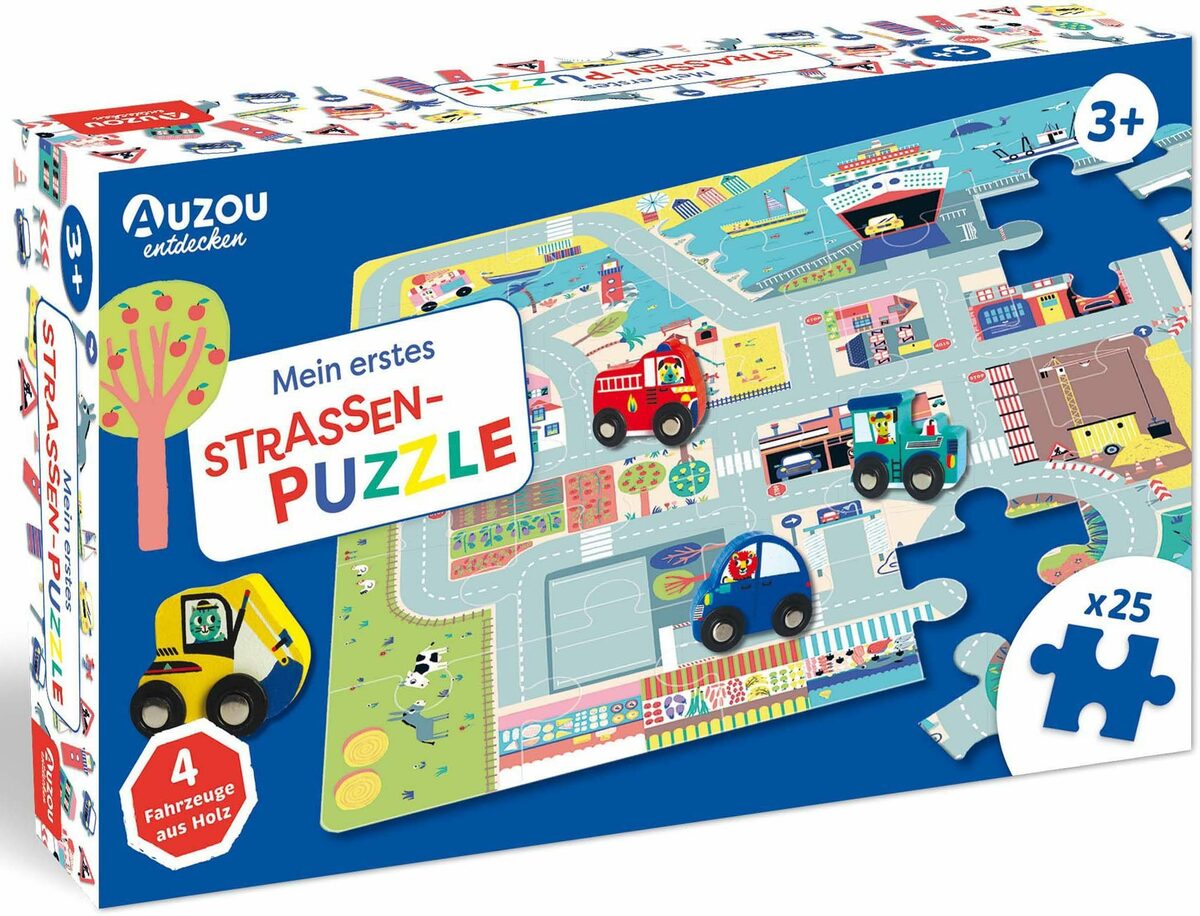 Bild 4 von AUZOU Puzzle Holzspielzeug, Mein erstes Straßenpuzzle, 25 Puzzleteile