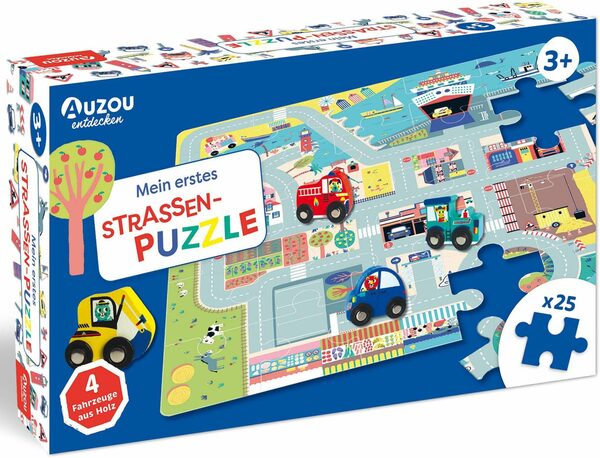 Bild 4 von AUZOU Puzzle Holzspielzeug, Mein erstes Straßenpuzzle, 25 Puzzleteile