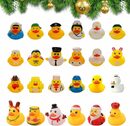 Adventskalender Mit 24 Gummientchen | Weihnachts Countdown Kalender | Lustige Badewannen Enten