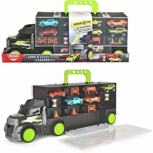 Dickie Toys Spielzeug-Auto Small Truck Carry Case mit Rampe im Mitnehmkoffer