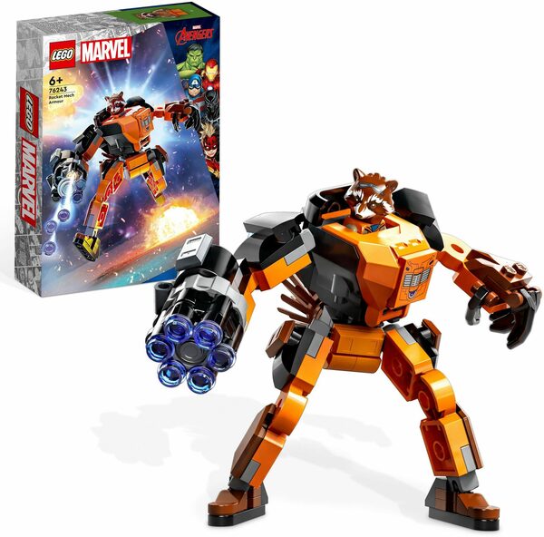 Bild 1 von LEGO® Konstruktionsspielsteine Rocket Mech (76243), LEGO® Marvel, (98 St), Made in Europe