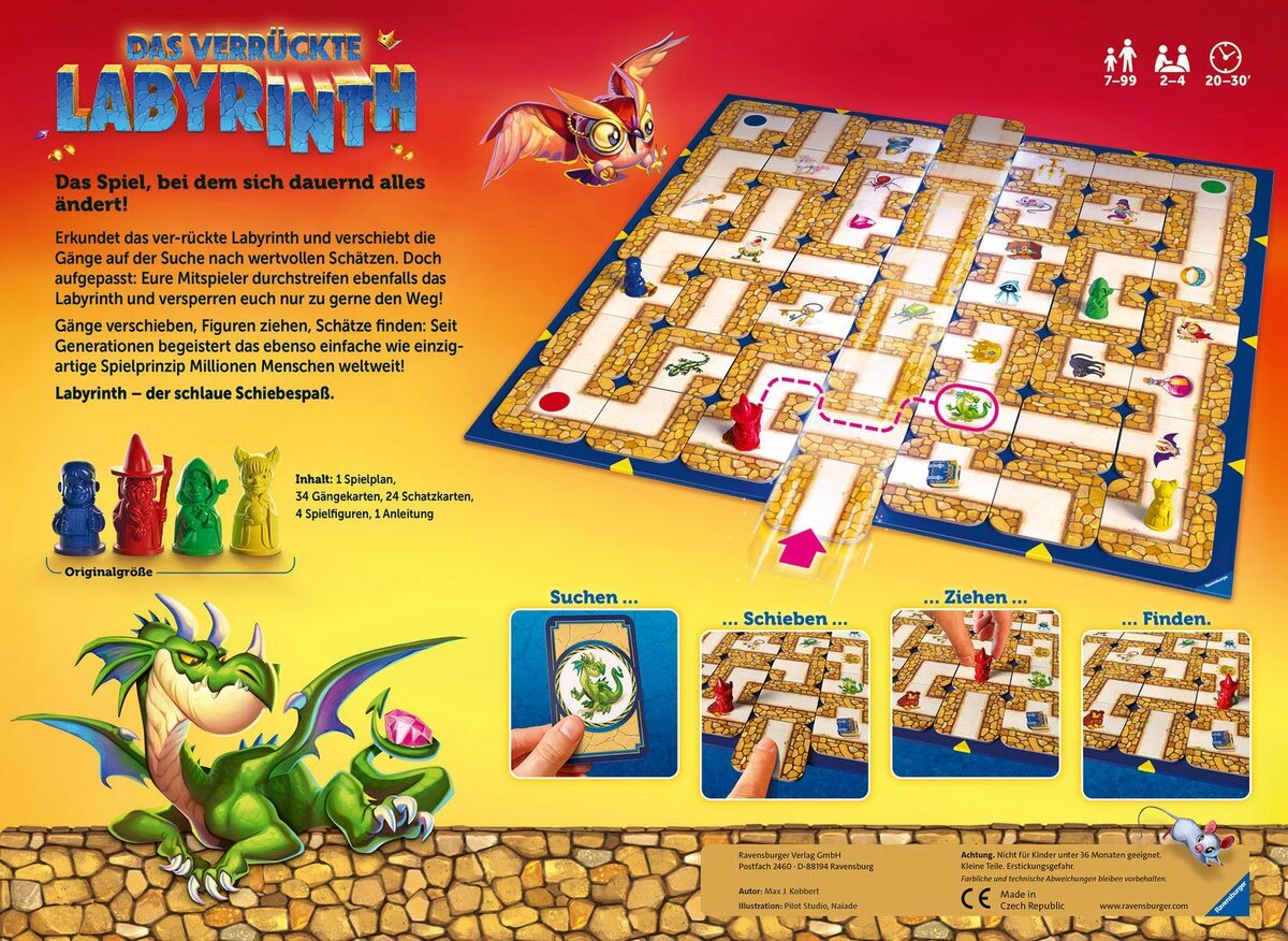 Bild 3 von Ravensburger Spiel, Familienspiel Das verrückte Labyrinth, FSC® - schützt Wald - weltweit; Made in Europe