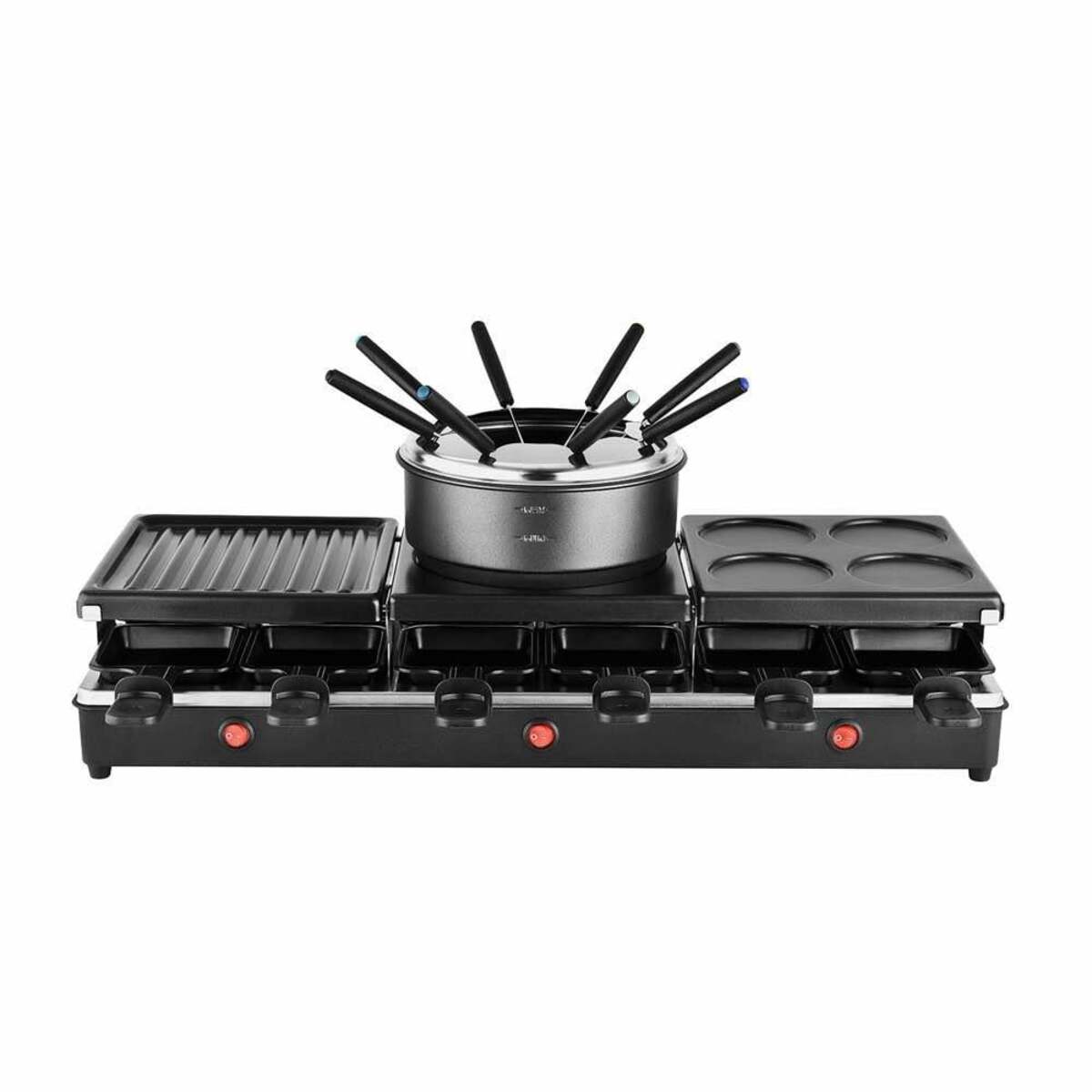 Bild 1 von TKG RAC 1017 4-IN-1 Raclettegrill + Fondue