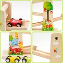 Bild 3 von BeebeeRun Lernspielzeug Kugelbahn Holz (Premium Holzspielzeug mit 4 Autos, Autorennbahn Holz Spielzeug für Jungen Geschenke Geburtstagsgeschenke), Rennbahn Lernspielzeug Geschenk für Kinder ü
