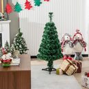 Bild 1 von COSTWAY Künstlicher Weihnachtsbaum, 85 PVC Nadeln, Glasfaser-Farbwechsler