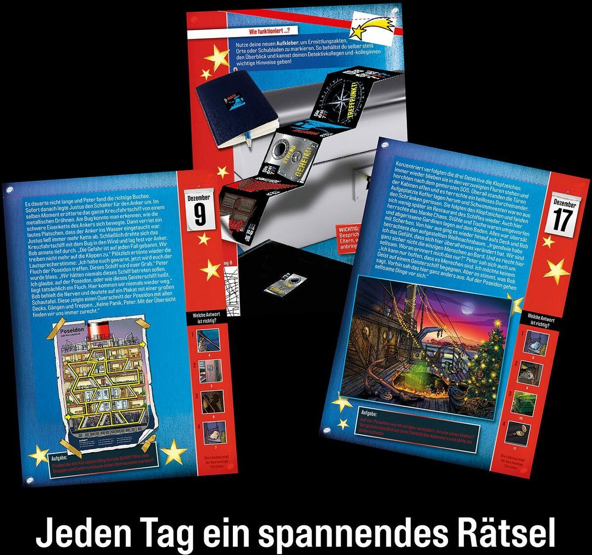 Bild 4 von Kosmos Adventskalender Spielzeug, Die drei ??? 2022