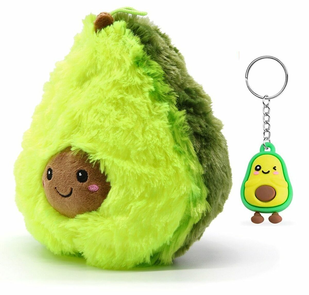 Bild 1 von soma Kuscheltier süße Avocado 15 cm Lebensmittel Früchte grün Gesicht, Super weicher Plüsch Stofftier Kuscheltier für Kinder zum spielen