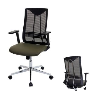 Bürostuhl MCW-J53, Drehstuhl Schreibtischstuhl, ergonomisch Kunstleder ~ olivgrün