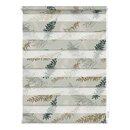 Bild 1 von Lichtblick Duo Rollo Klemmfix, ohne Bohren, blickdicht, Fir Branches - Blau