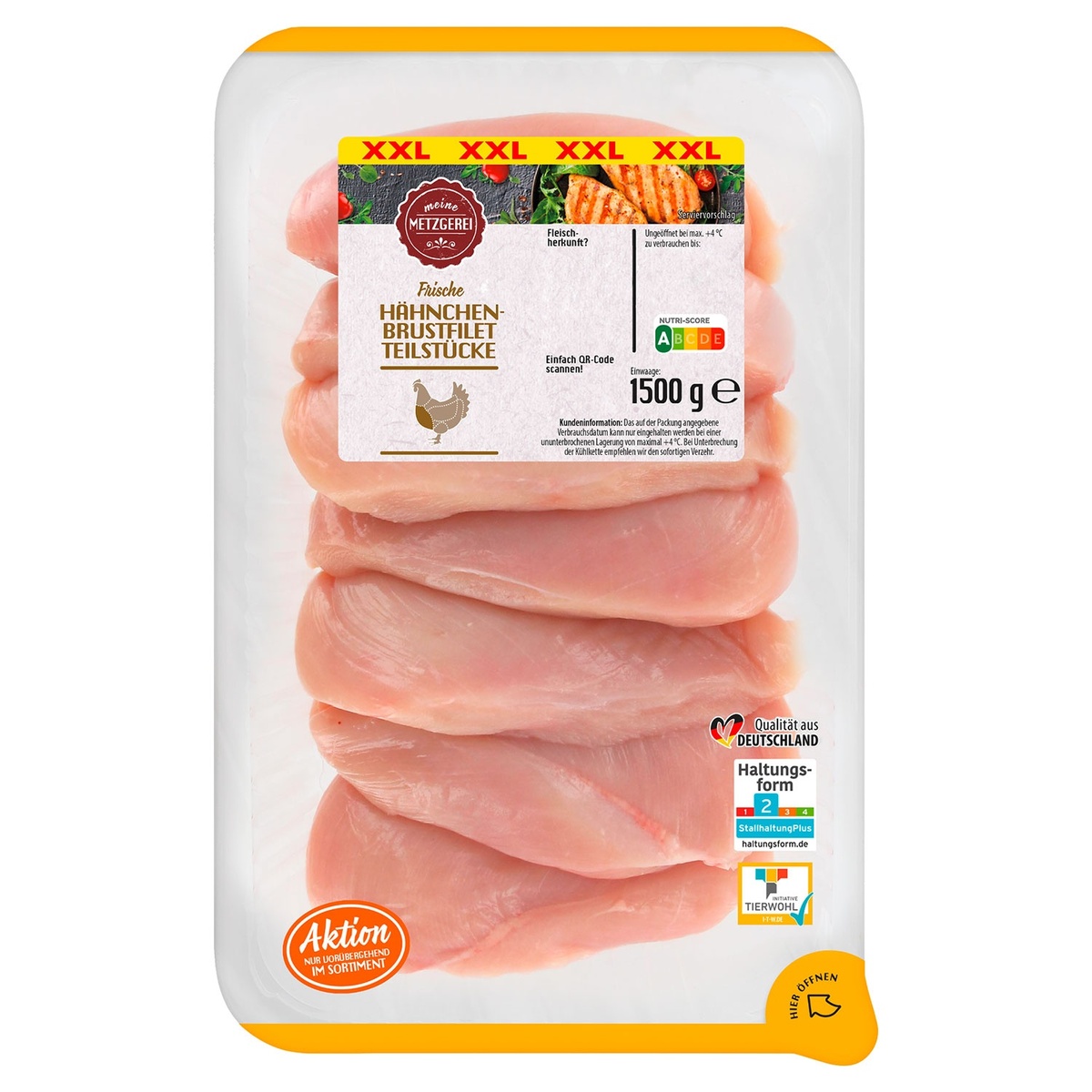 Bild 1 von MEINE METZGEREI Hähnchen-Brustfilet 1,5 kg