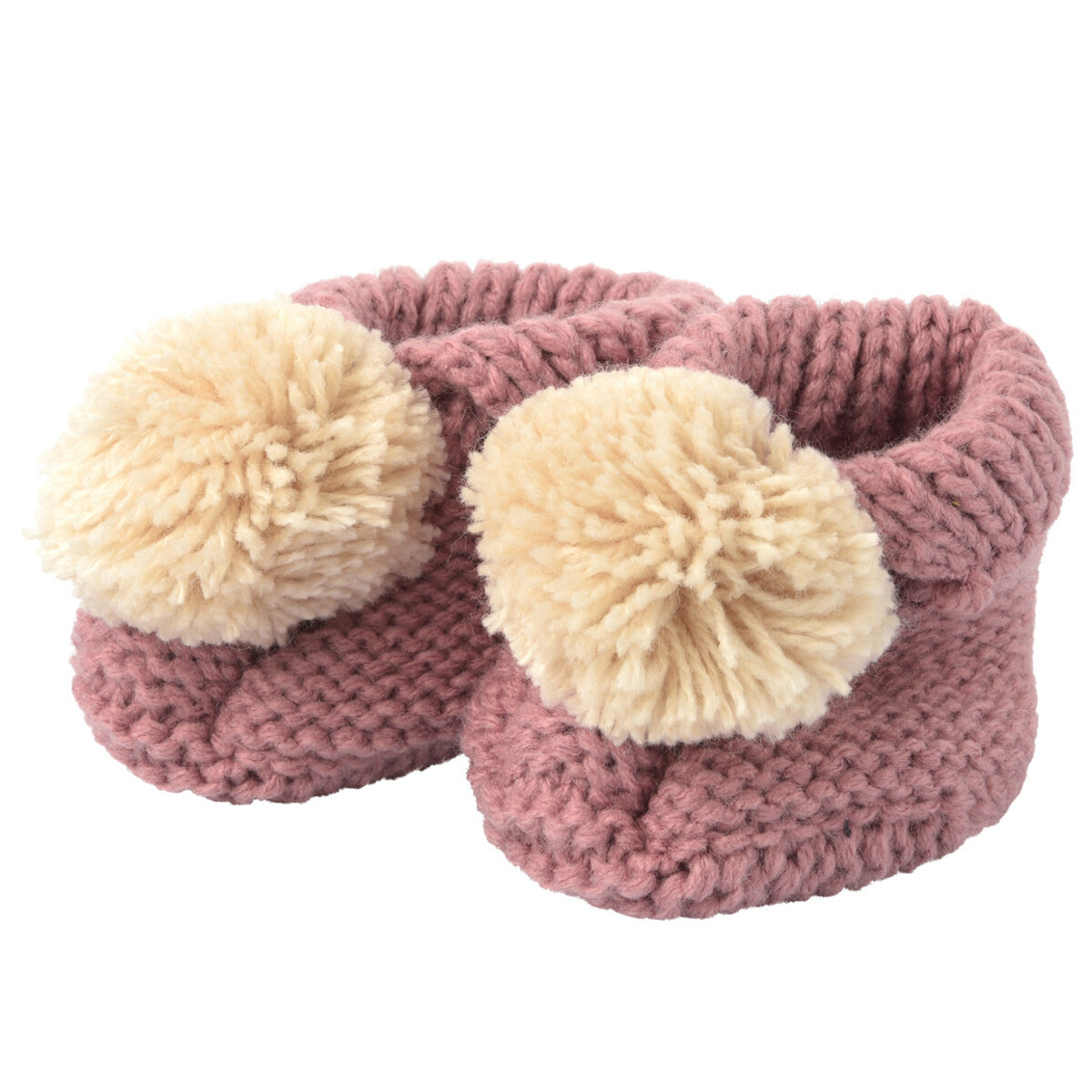 Bild 1 von 1 Paar Baby Hausschuhe mit Pompons