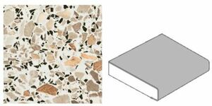 GetaLit Elements Küchenarbeitsplatte Mosaik-Karmin, 4,1 x 0,6 m, 39 mm