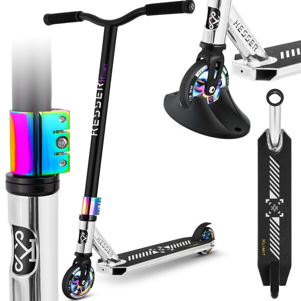 Bild 1 von KESSER® Stunt Scooter X-Limit-Pro 360° Lenkung Funscooter Stuntscooter mit Ständer ABEC 9 Kugellagern, 110 mm PU Räder , Kickscooter Tretroller Cityroller Trick Roller für Kinder Erwachsene