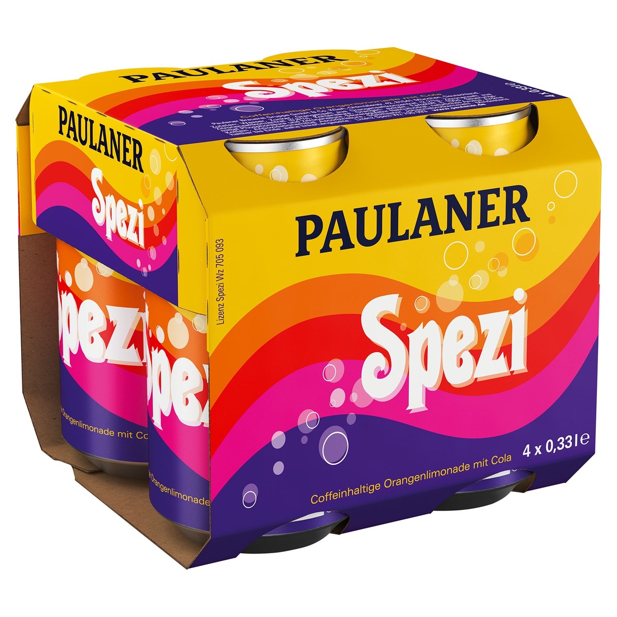 Bild 1 von PAULANER Spezi, 4er-Packung 0,33l Dose