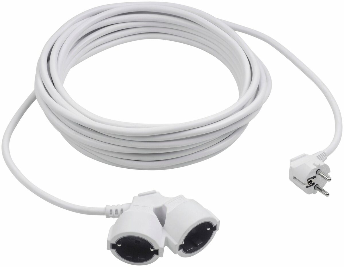 Bild 1 von meister Verlängerungskabel, Typ F (Schuko), Typ F (Schuko) (500,00 cm), mit 2-fach Kupplung