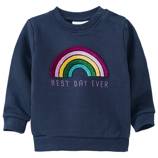 Bild 1 von Baby Sweatshirt mit Regenbogen-Applikation