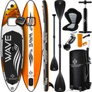 Bild 1 von KESSER® SUP Board Aufblasbar Set mit Sichtfenster Stand Up Paddle Board Premium Surfboard Wassersport   6 Zoll Dick    Komplettes Zubehör   130kg