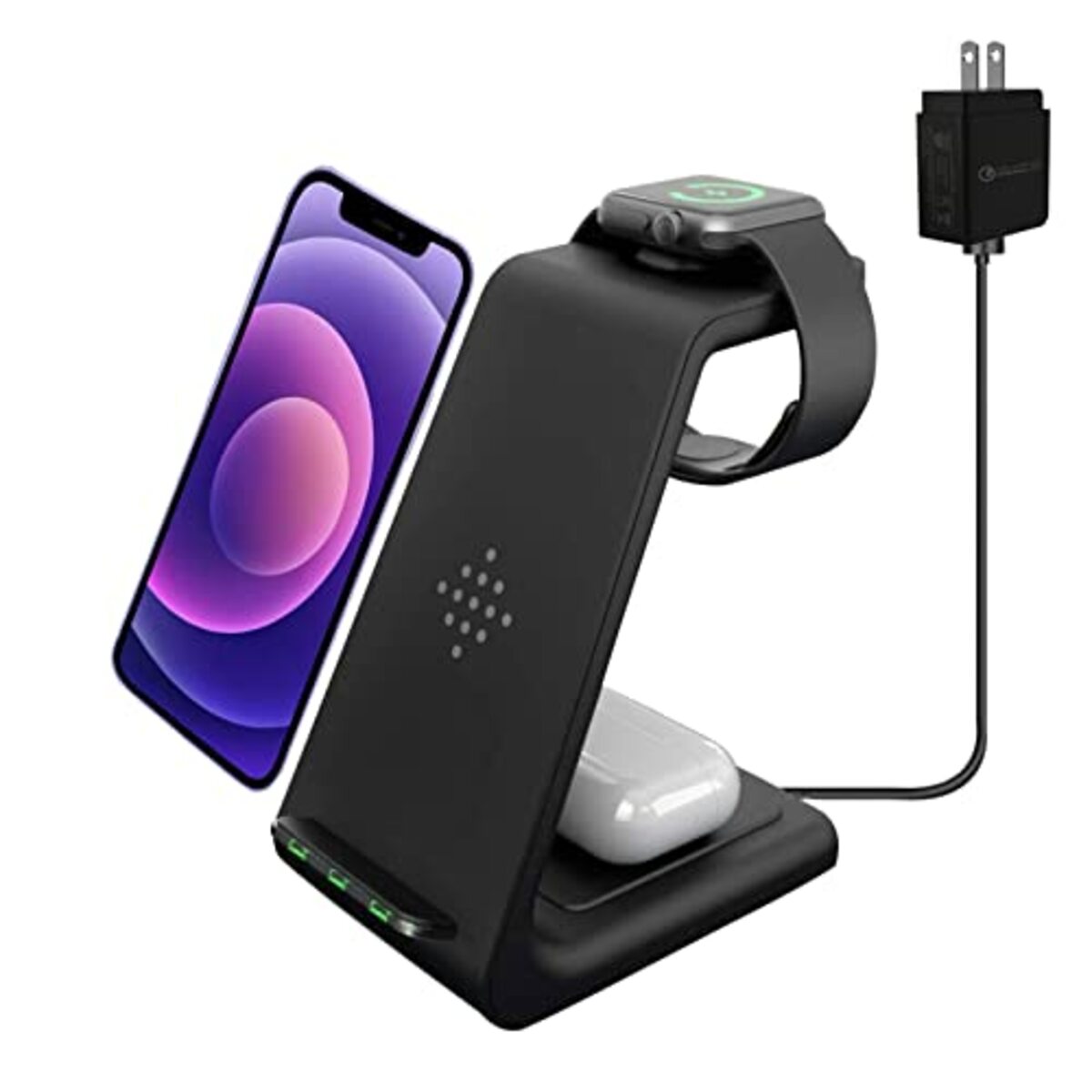 Bild 1 von Kabelloses 3 in 1 Ladegerät Ständer für iPhone 12/12 Pro/12