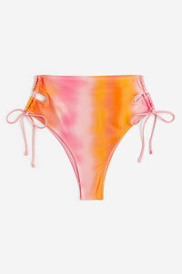 H&M Bikinihose Brazilian Rosa/Orange, Bikini-Set in Größe 46. Farbe: Pink/orange