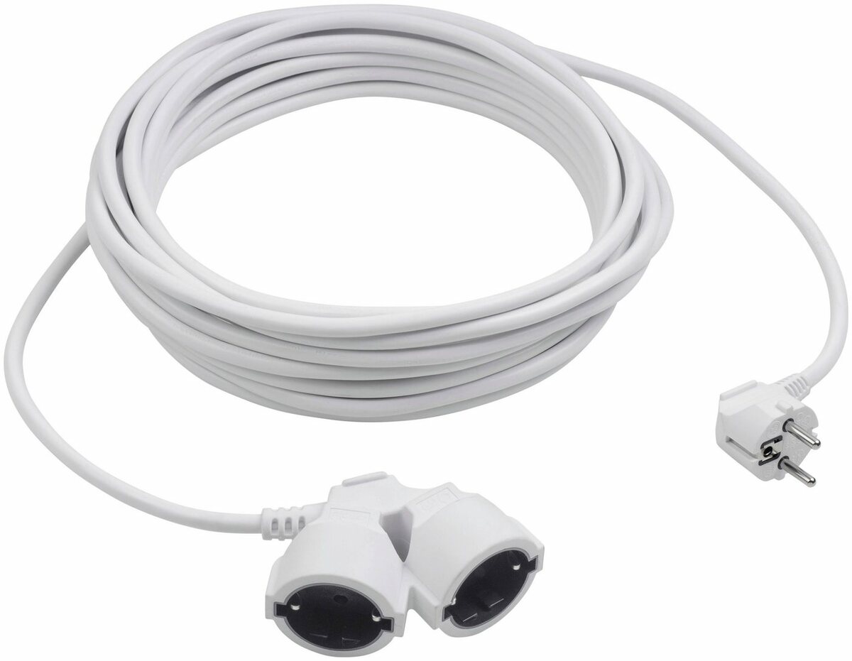 Bild 1 von meister Verlängerungskabel, Typ F (Schuko), Typ F (Schuko) (1000,00 cm), mit 2-fach Kupplung