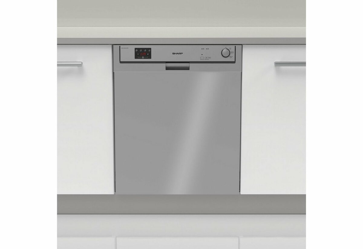 Bild 1 von Sharp Unterbaugeschirrspüler, QW-HX12U47ES-DE, 12 l, 13 Maßgedecke