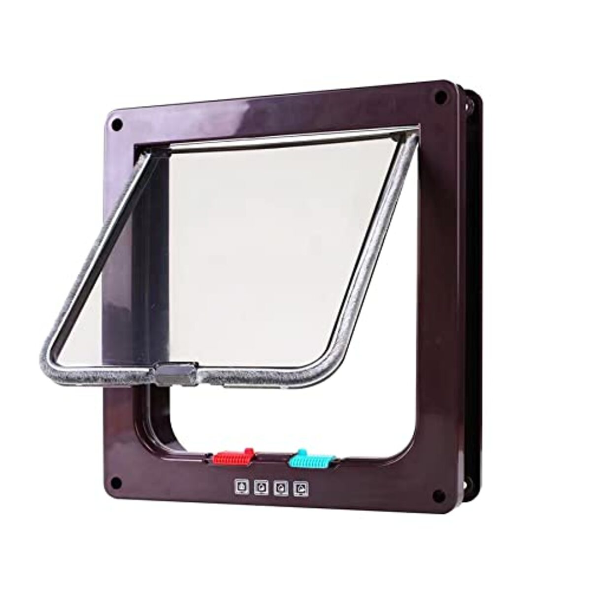 Bild 1 von Tibeoyad Katzenklappe, 4 Wege Magnet-Verschluss Haustierklap