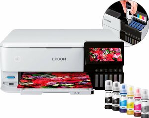 Epson EcoTank ET-8500 Tintenstrahldrucker, (LAN (Ethernet), WLAN (Wi-Fi)