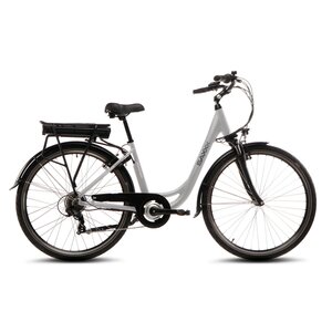 Saxxx City-E-Bike Advanced Sport, silber matt, 45 cm Rahmenhöhe