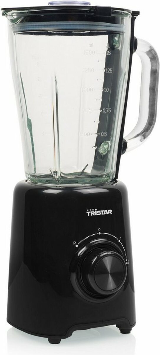 Bild 1 von Tristar Standmixer BL-4477, 500 W, 1,5 L, 4 Edelstahlklingen, 2 Geschwindigkeitsstufen, Impuls-Funktion