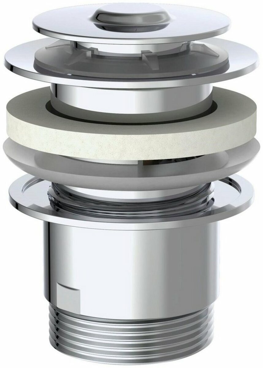 Bild 1 von Kirchhoff Duschablauf, Universal Waschbecken Ablaufgarnitur, Pop Up Waschbeckenstöpsel