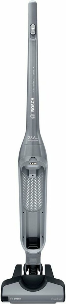 Bild 1 von BOSCH Akku-Hand-und Stielstaubsauger Flexxo Gen 2 Serie 4 BBH3K2801, beutellos, 28 V, Power Düse mit LED, integriertes Zubehör, silber