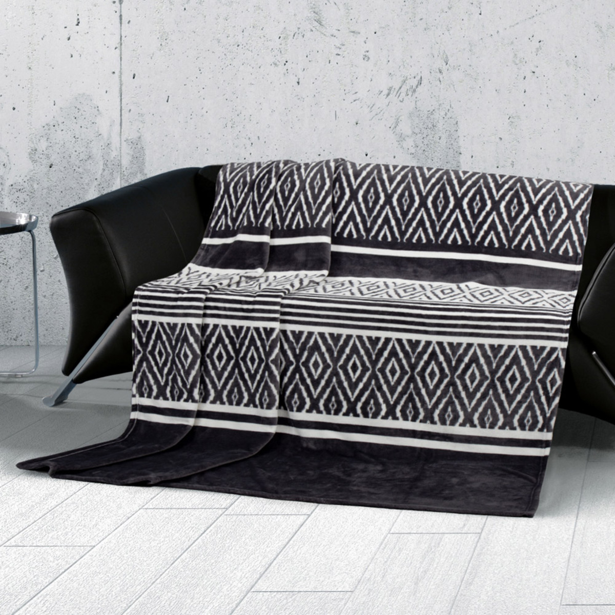 Bild 2 von Dreamtex Kaschmirtouch-Decke, ca. 150 x 200 cm - Ornament Rauten