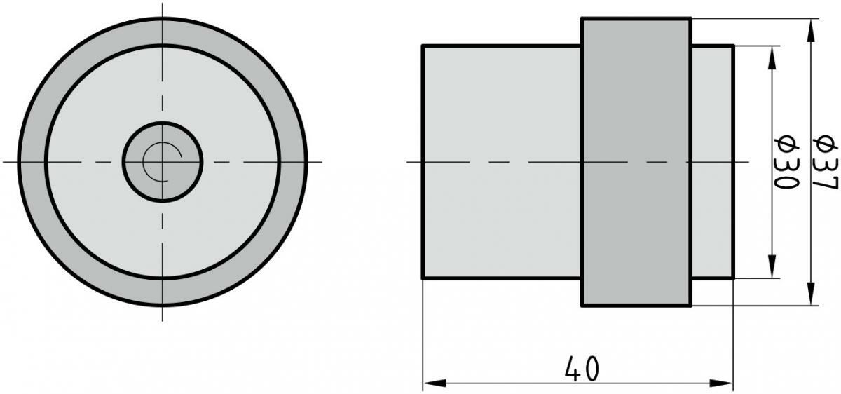 Bild 3 von BASI TS 23 Boden Türstopper