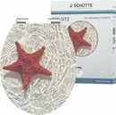 Bild 1 von Schütte WC-Sitz RED STARFISH, High Gloss mit MDF Holzkern, mit Absenkautomatik