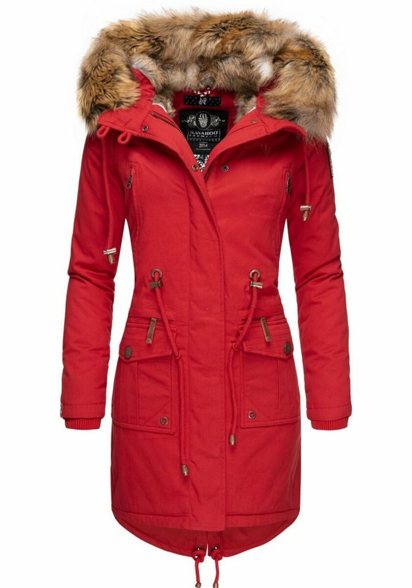 Bild 1 von Navahoo Wintermantel Rosinchen stylischer Damen Winter Baumwollparka mit Kunstfell