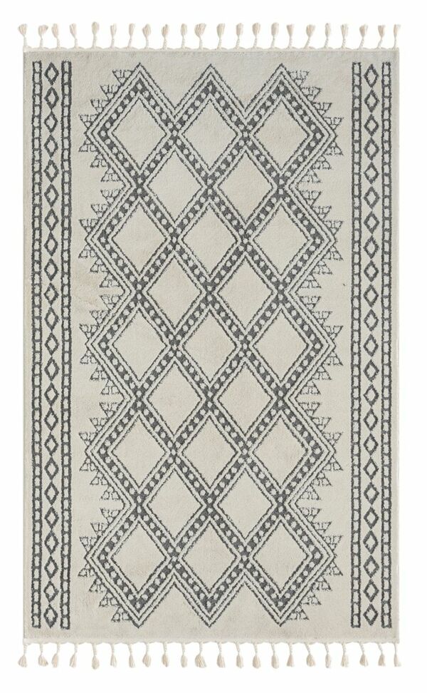 Bild 1 von Teppich Moroccan Joy, 160 cm x 230 cm, Farbe weiß, rechteckig, Florhöhe 19mm