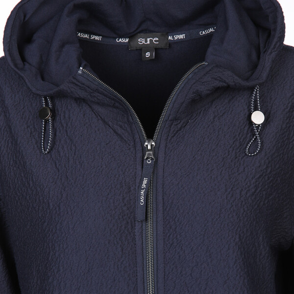 Bild 3 von Damen Struktursweatjacke mit Kapuze