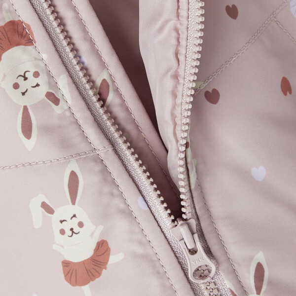 Bild 3 von Mädchen Winterjacke mit abnhembarer Kapuze und Hasen-Print