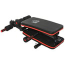 Bild 4 von HOMCOM Sit Up Bank Bauchtrainer mit Trainingsseile Trainingsbank Multifunktion Schwarz+Rot 51x137x50