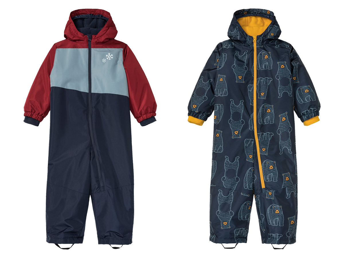 Bild 1 von lupilu® Baby Kleinkinder Jungen Schneeoverall mit Kapuze