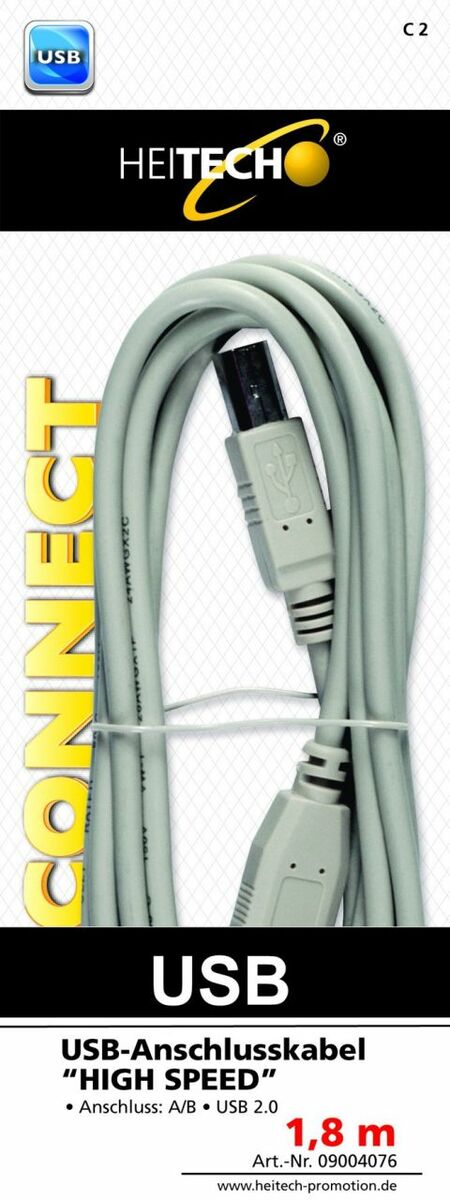 Bild 1 von Heitech High Speed, USB 2.0 Länge: 1,80m