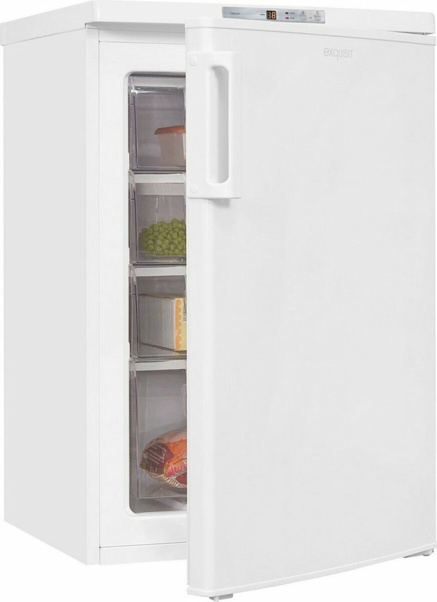 Bild 1 von exquisit Gefrierschrank GS80-HE-040E weiss, 85,5 cm hoch, 55 cm breit