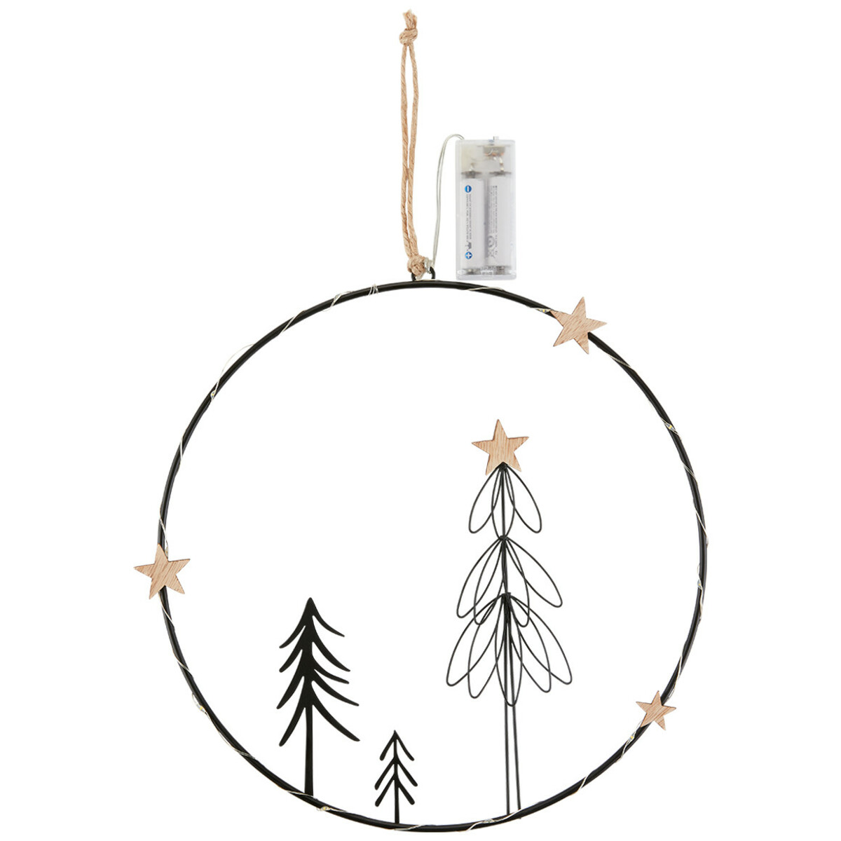 Bild 1 von Deko-Hänger Metallring mit LED-Beleuchtung