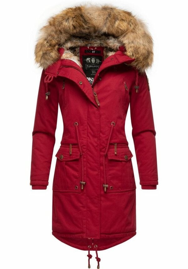 Bild 1 von Navahoo Wintermantel Rosinchen stylischer Damen Winter Baumwollparka mit Kunstfell