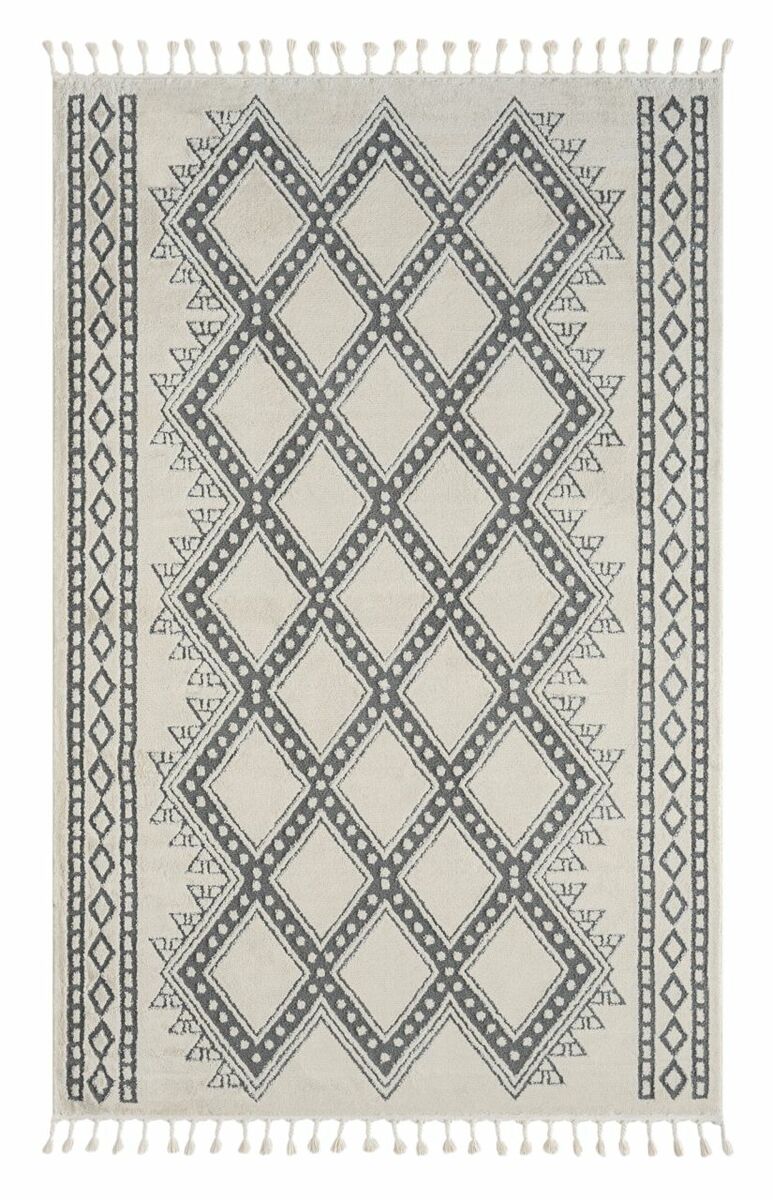 Bild 1 von Teppich Moroccan Joy, 200 cm x 290 cm, Farbe weiß, rechteckig, Florhöhe 19mm