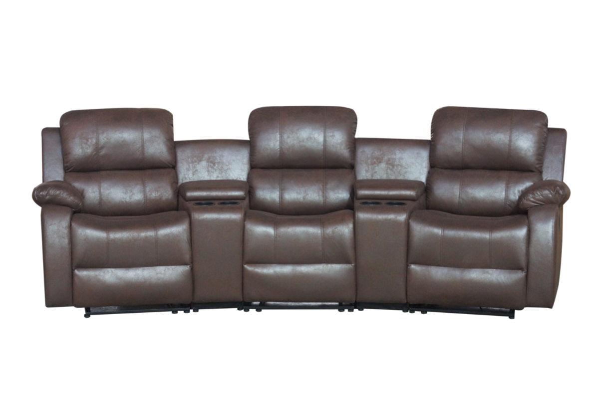 Bild 1 von Happy Home Home-Cinema 3-Sitzer Polstergarnitur braun